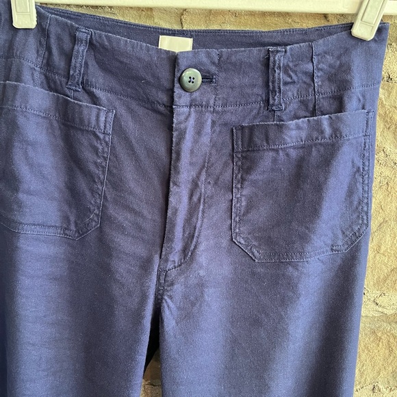 Anthropologie Maeve size 30 Linen edition Colette cropped Wide-Leg Pants - Picture 5 of 9